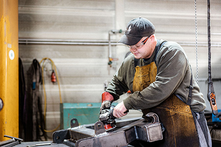 Peter Klassenk bei der Arbeit