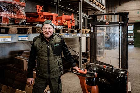 Andreas Dük bei der Arbeit