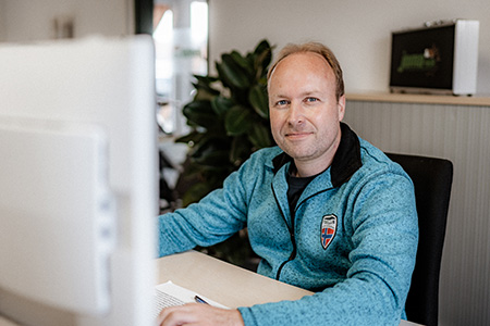 Adam Marley bei der Arbeit