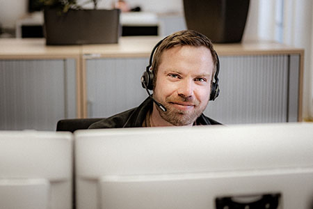 Johannes Stiens bei der Arbeit