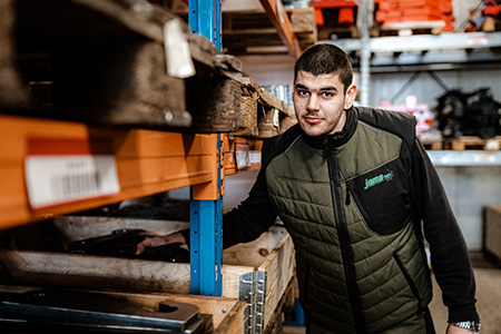 Lukas Fröse bei der Arbeit