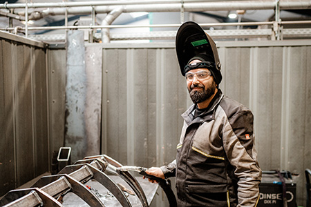 Mostafa Mirdadian bei der Arbeit