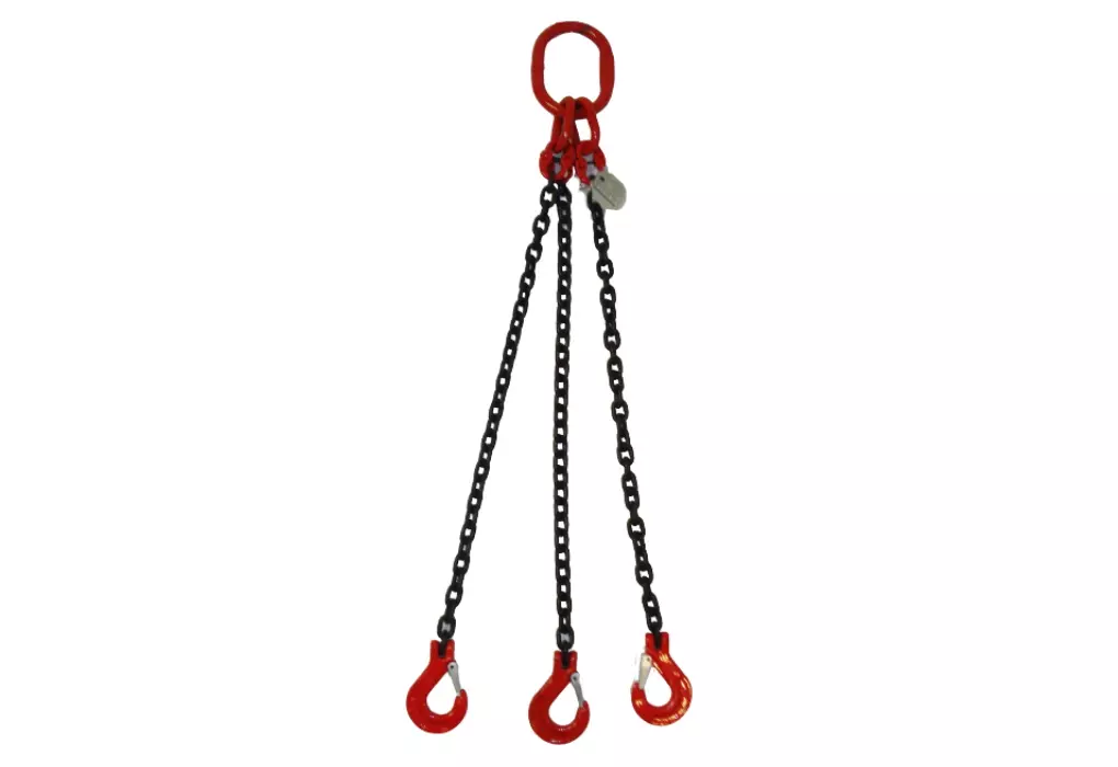 3-Strang Anschlagkette 5m GK8 10mm schwarz