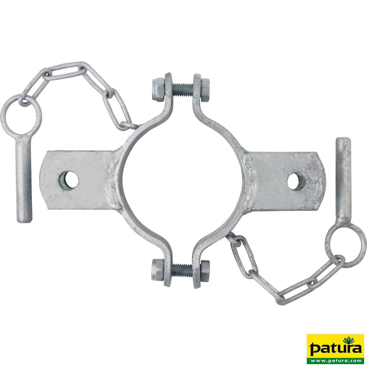 Schelle d=102 mm, 2 Halter, mittig, vz