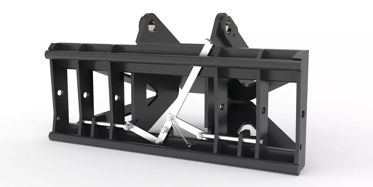 Adapter von Bagger auf Euroaufnahme, Euroadapter Liebherr SW33 mechanische Verriegelung