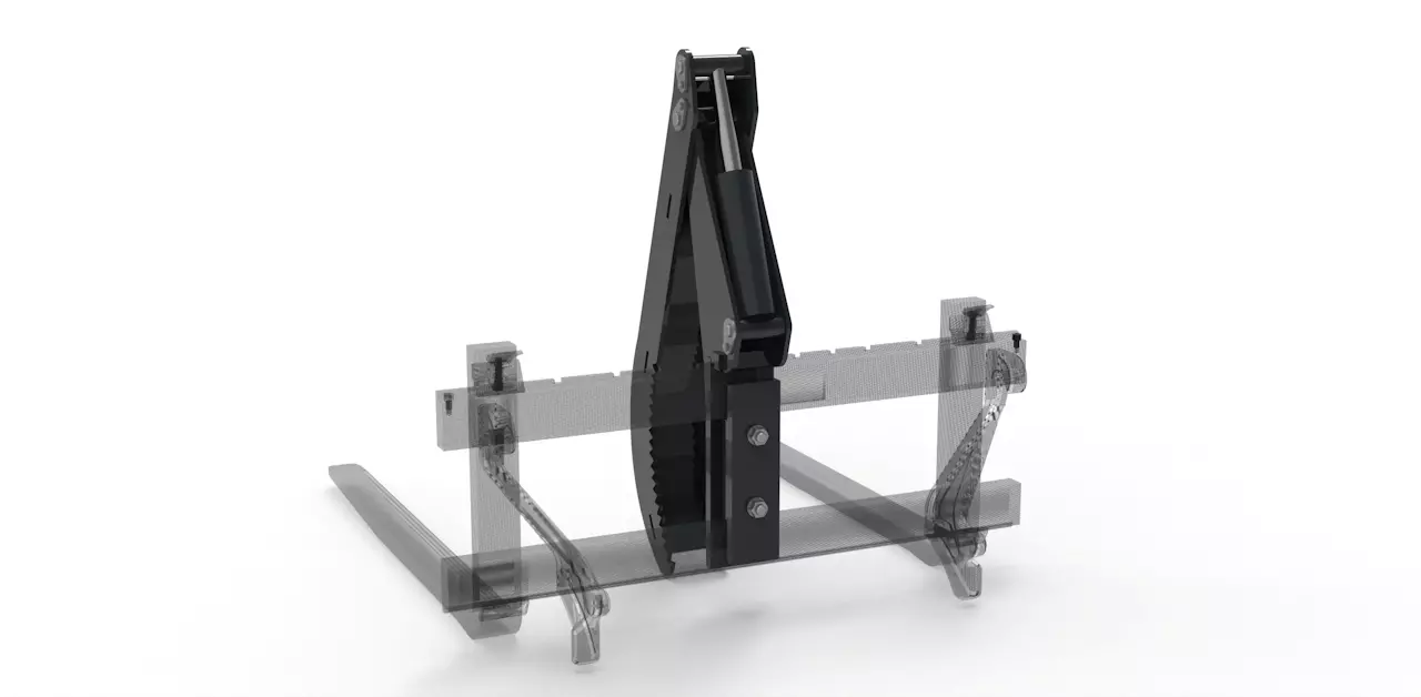 Obergreifer zum Anbau an Palettengabel FEM2