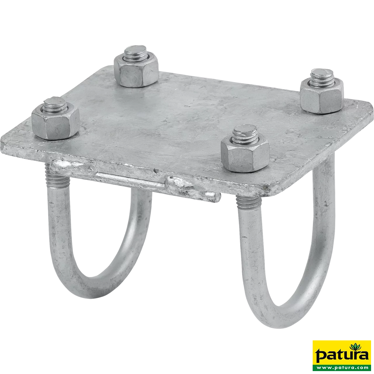 Halter für Nacken- und Nasengurt mit Bügelschrauben für Rohr d= 48,3 mm