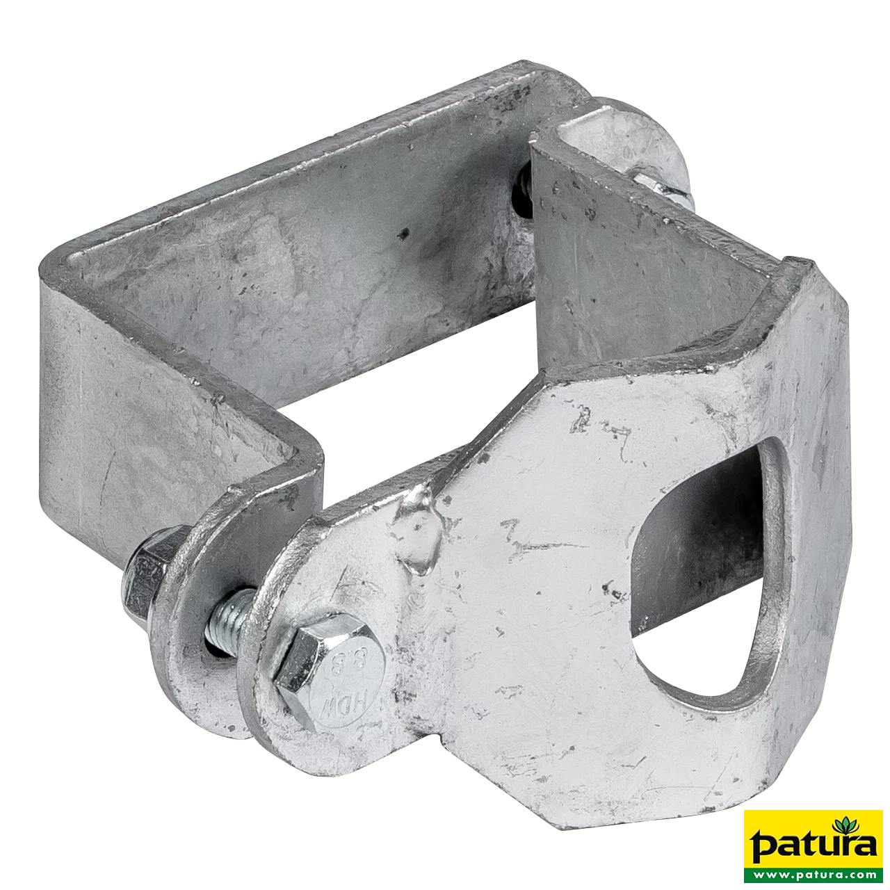 Schelle Quadrat 90 mm, mit 1 Riegelhalter RS