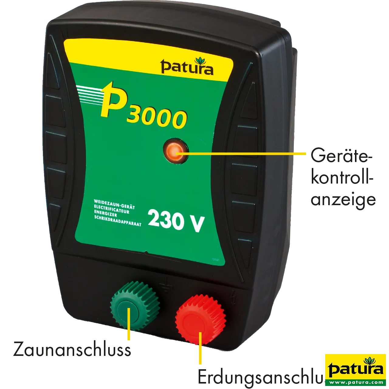 P3000, Weidezaun-Gerät für 230 V Netzanschluss