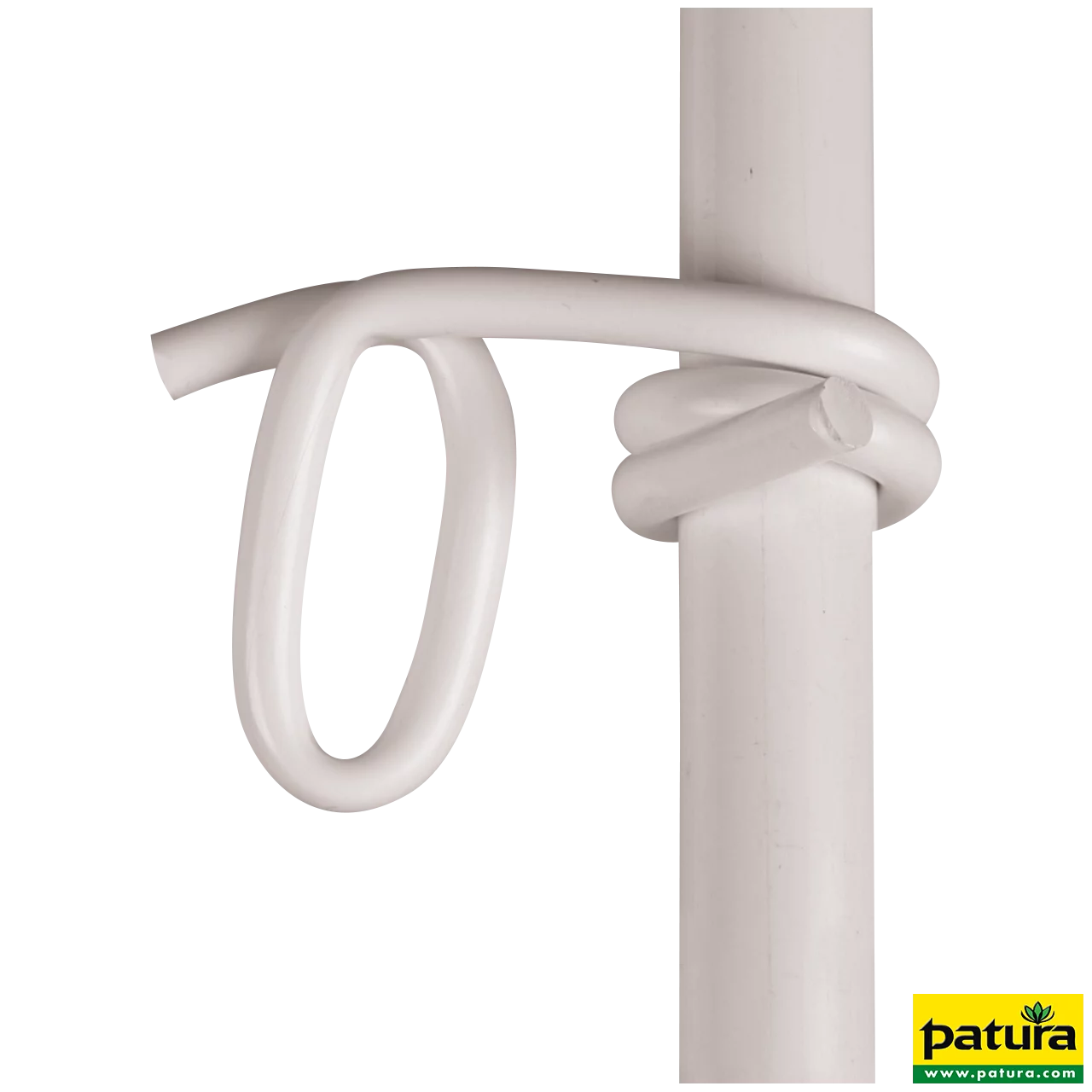 Kunststofföse weiß , f. Bänder bis 40 mm Pfähle mit d= 19 mm  (25 Stück / Pack)