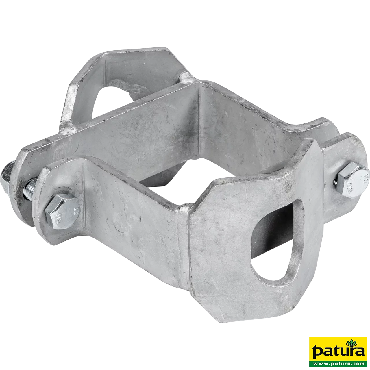 Schelle Quadrat 90 mm 2 Riegelhalter RS