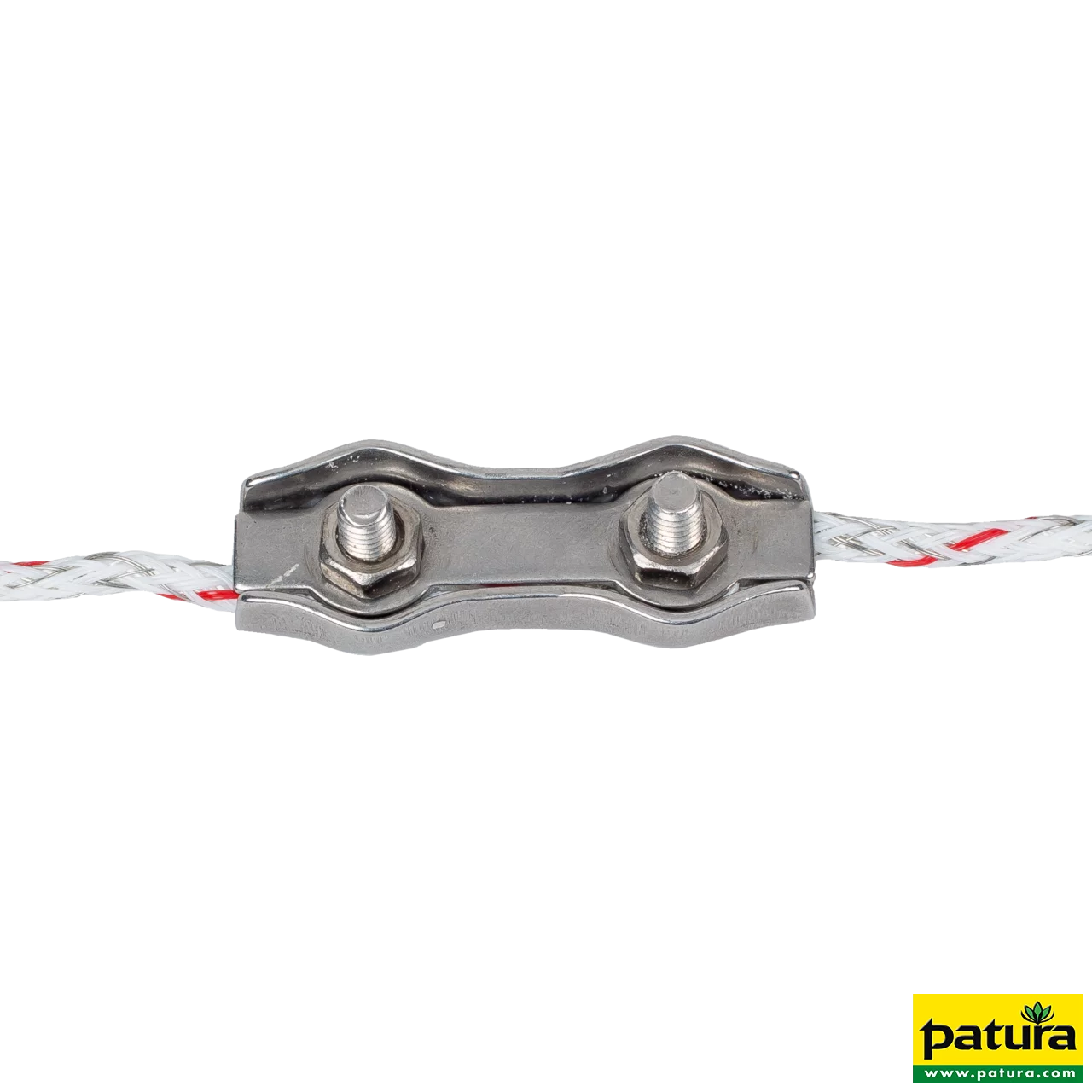 Litzenverbinder doppelt, Edelstahl für Litzen bis 4 mm (5 Stück/Pack)