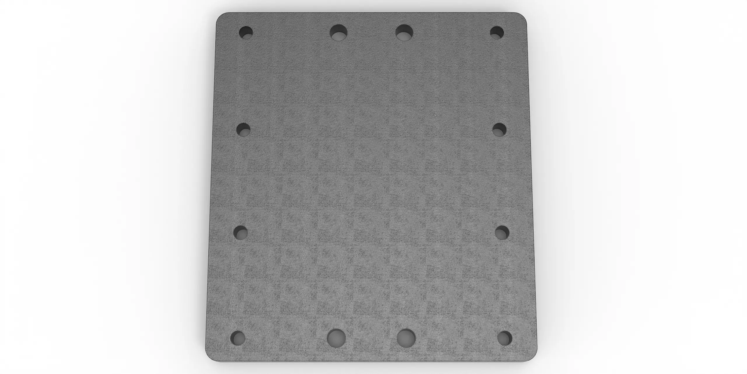 Häner Grundplatte 360x400 t=25 4xd20 8xM18