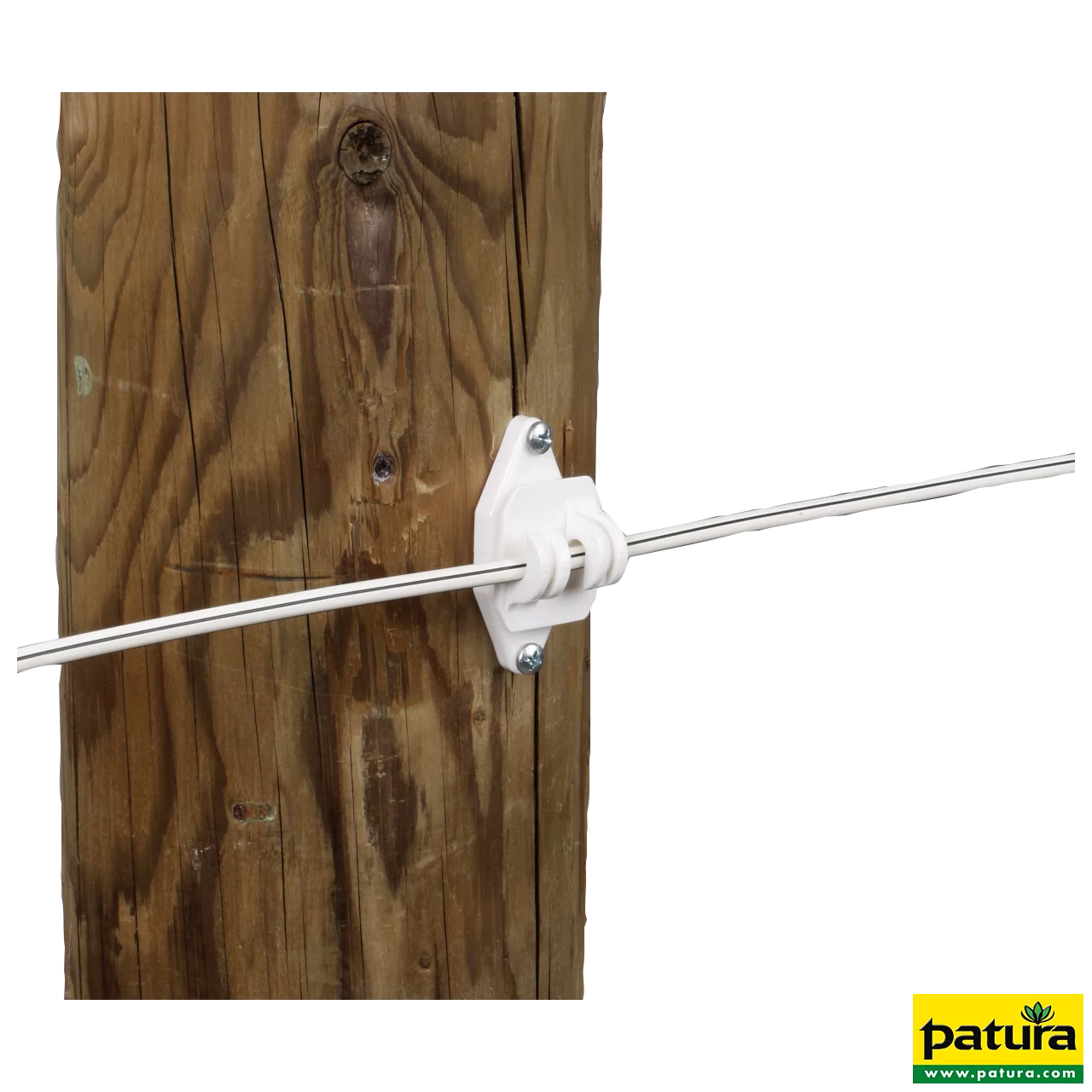 Festzaun-Isolator, weiss, für Seil und HippoWire (25 Stück / Pack)