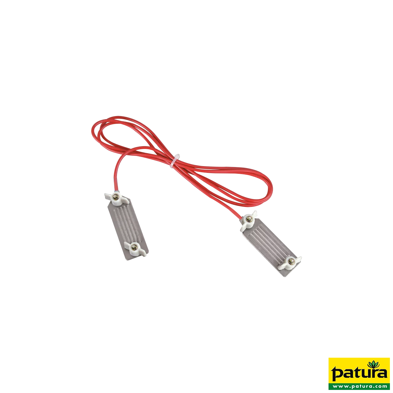 Zaunverbindungskabel B-Band, mit 2 Paar Edelstahl-Klemmplatten (1 Stück / Pack)