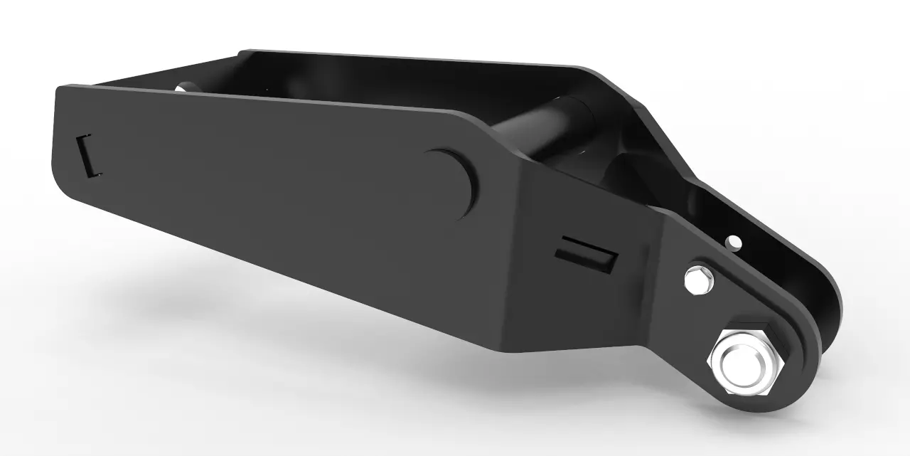 Anbaubock Joma-Tech für Forstgreifer passend zu Lehnhoff MS01 / SW01 - [ mit Pendelgelenk mit Bremse ]