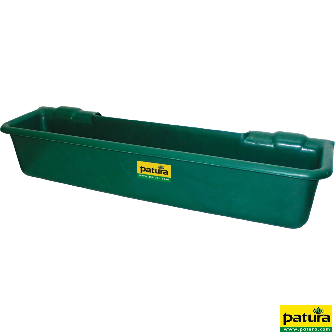 Kunststoff-Langtrog, 50 Liter, grün zum Einhängen in Rohre bis 2"
