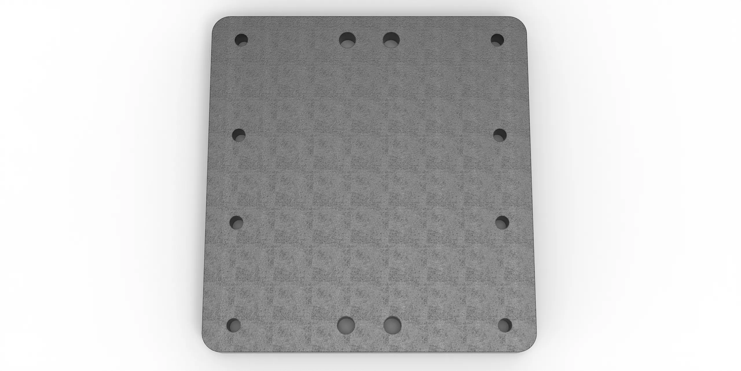 Häner Grundplatte 345x365 t=25 4xd18 8xM16 - Gewinde