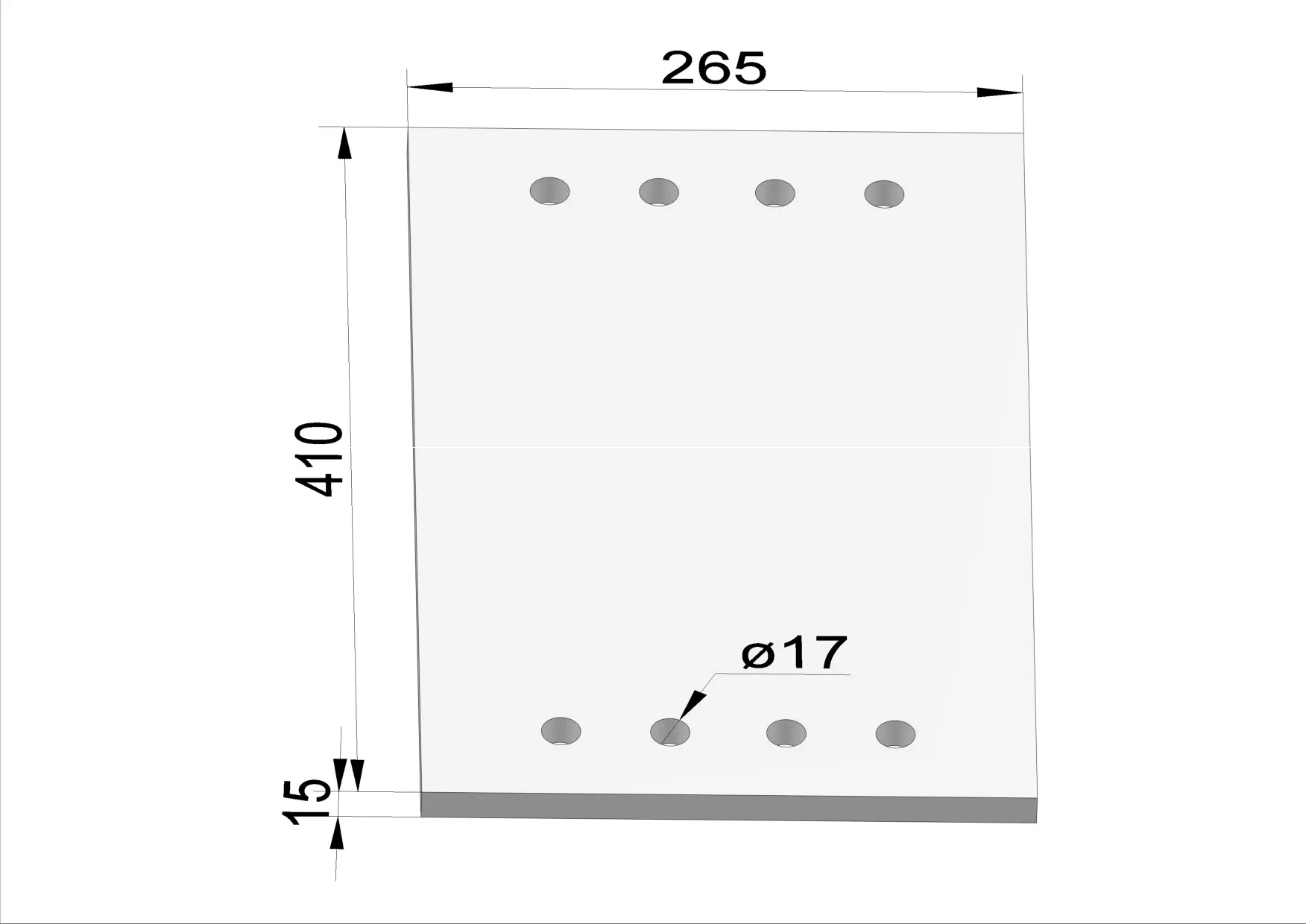 Häner Grundplatte 410x265 t=15 8xd17 - klein