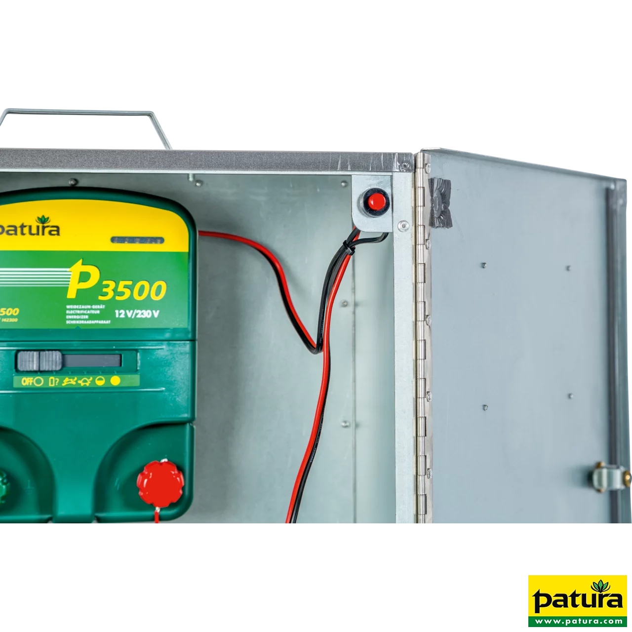 Sicherheitsbox für PATURA Geräte mit Verkabelung und Erdstab Mod. 2010