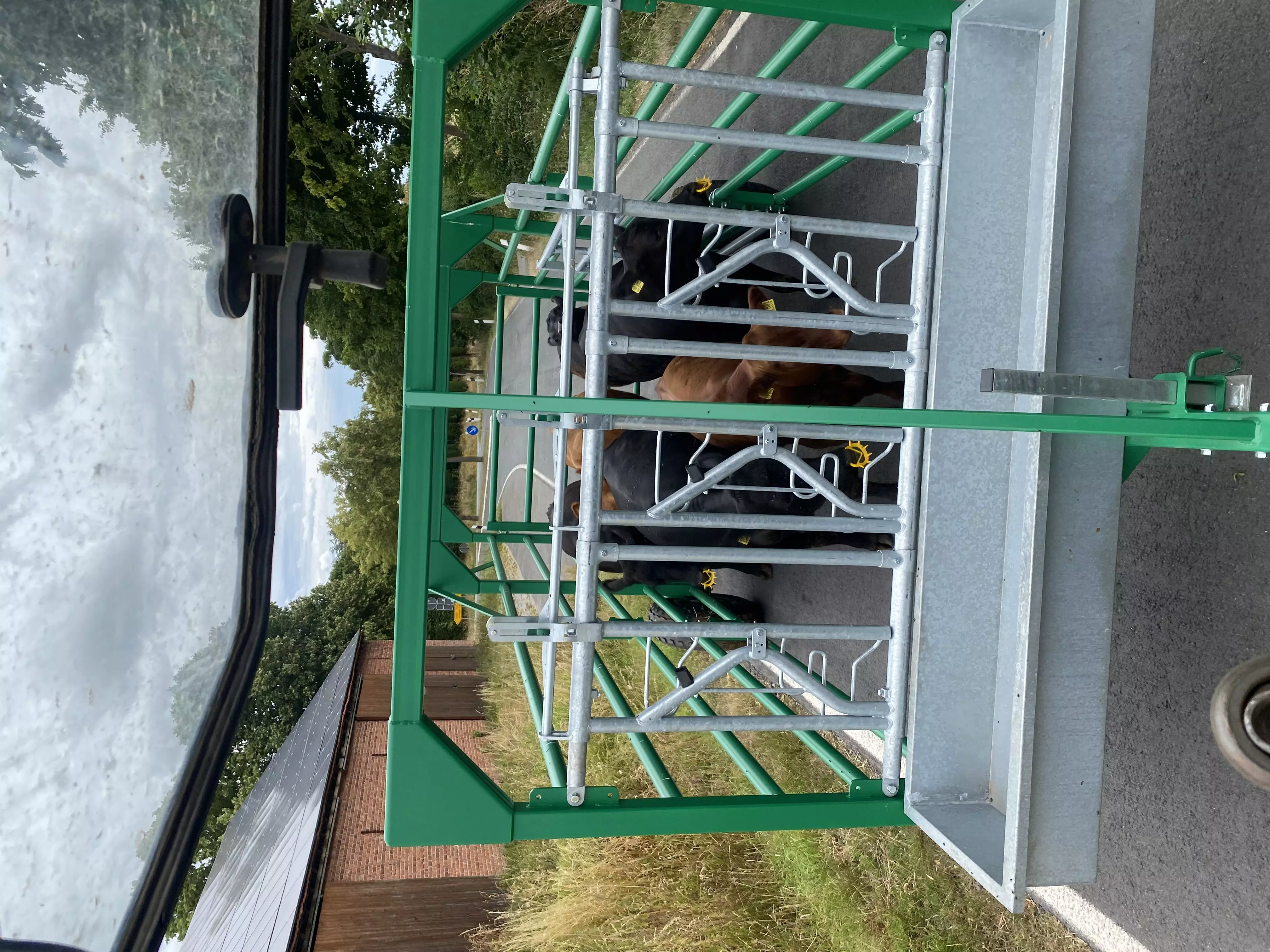 Viehtreibewagen - Treibewagen Joma-Tech - [ mit Fress-/Fanggitter (3 Plätze)  ]
