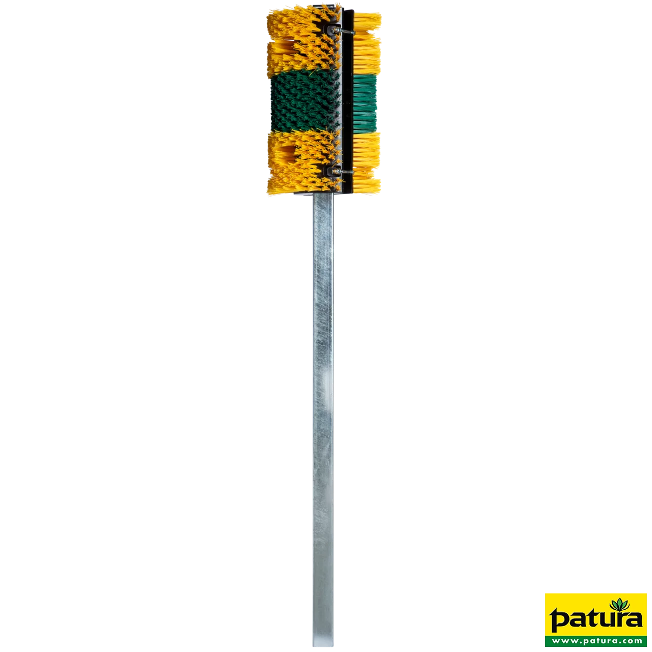 Pfahlbürste Midi 50 x 30 cm inkl. Pfosten 60x60x3 mm, Länge: 1,80 m zum Einbetonieren, feuerverzinkt