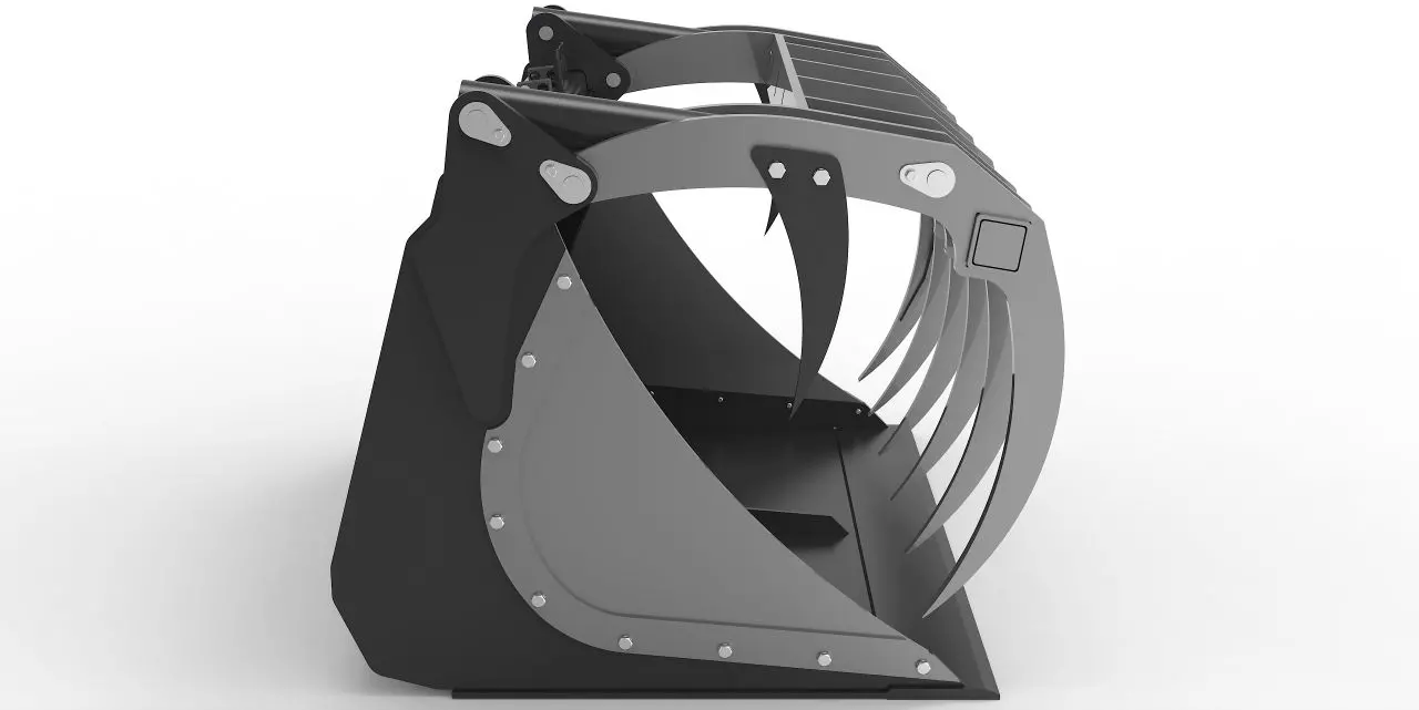 Greifschaufel Powergrip für Radlader - [ 1200mm einteilig ]