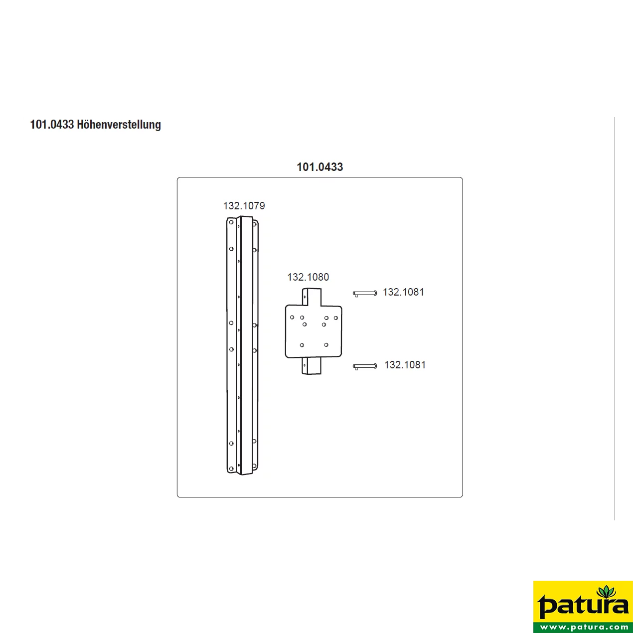 Tragschiene für Suevia Tränkebecken höhenverstellbar um 50 cm, 8 Befestigungspunkte, Edelstahl