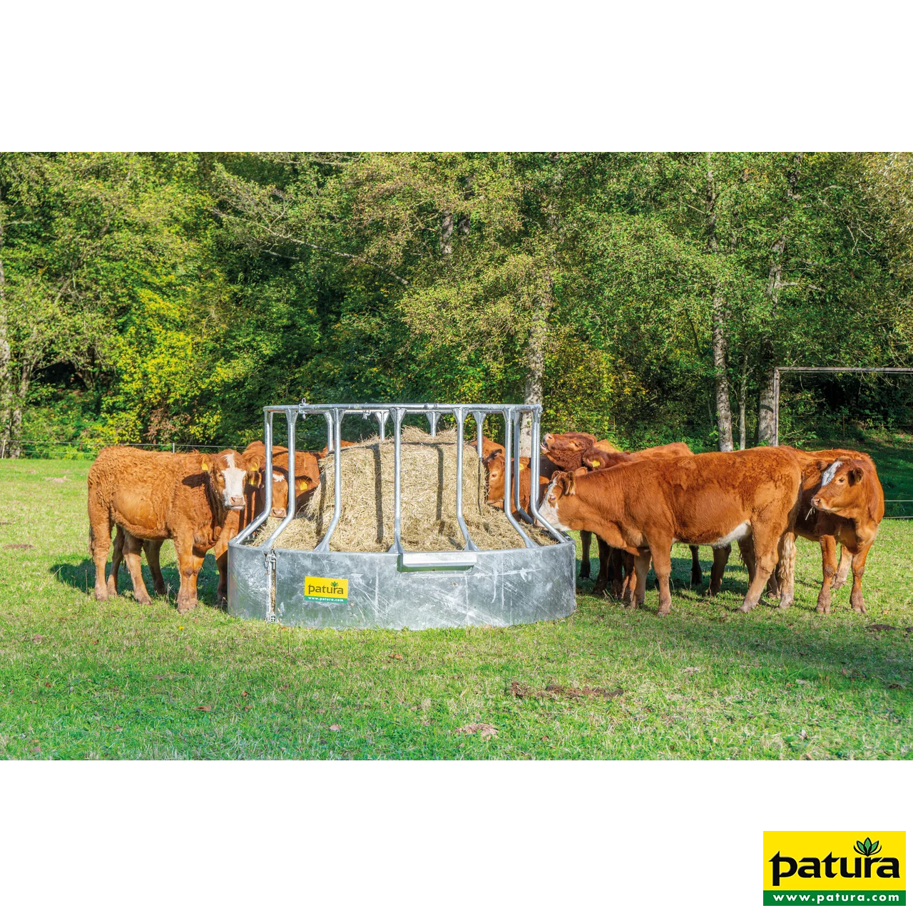 Futterspar-Rundraufe 15 Fressplätze, 3x Dreipunktanhängung SONDERPOSTEN