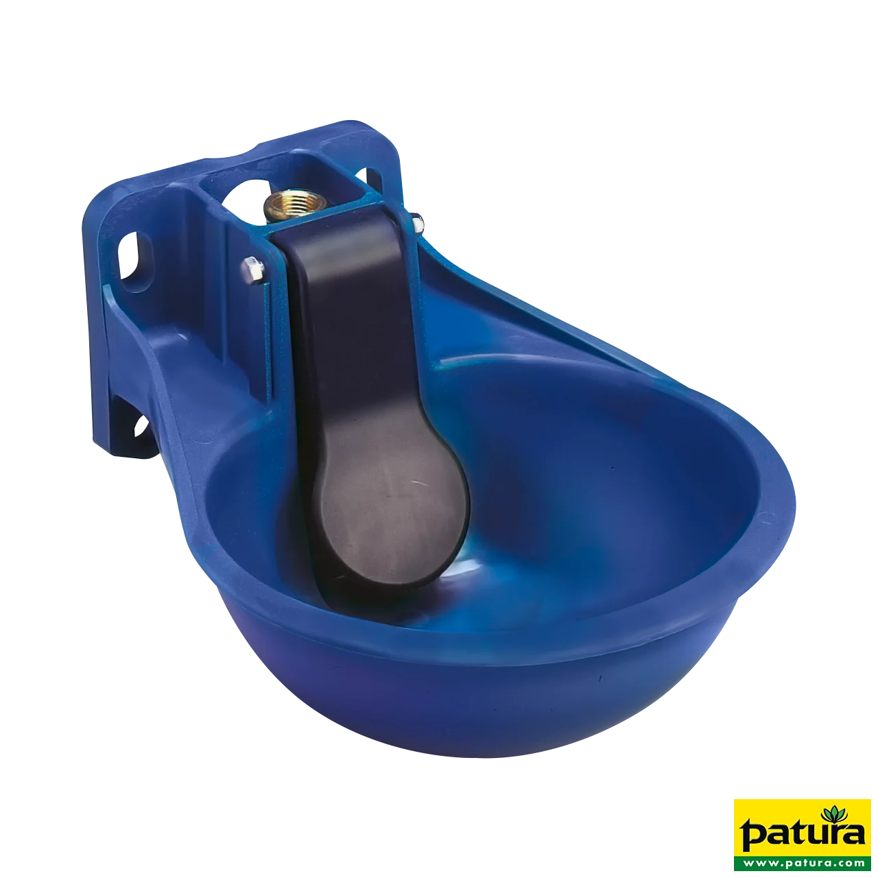 Zungenventil-Becken A30 Eigenmarke PATURA, Kunststoff-Schale senkrechte Zunge, T-Anschluss 3/4"