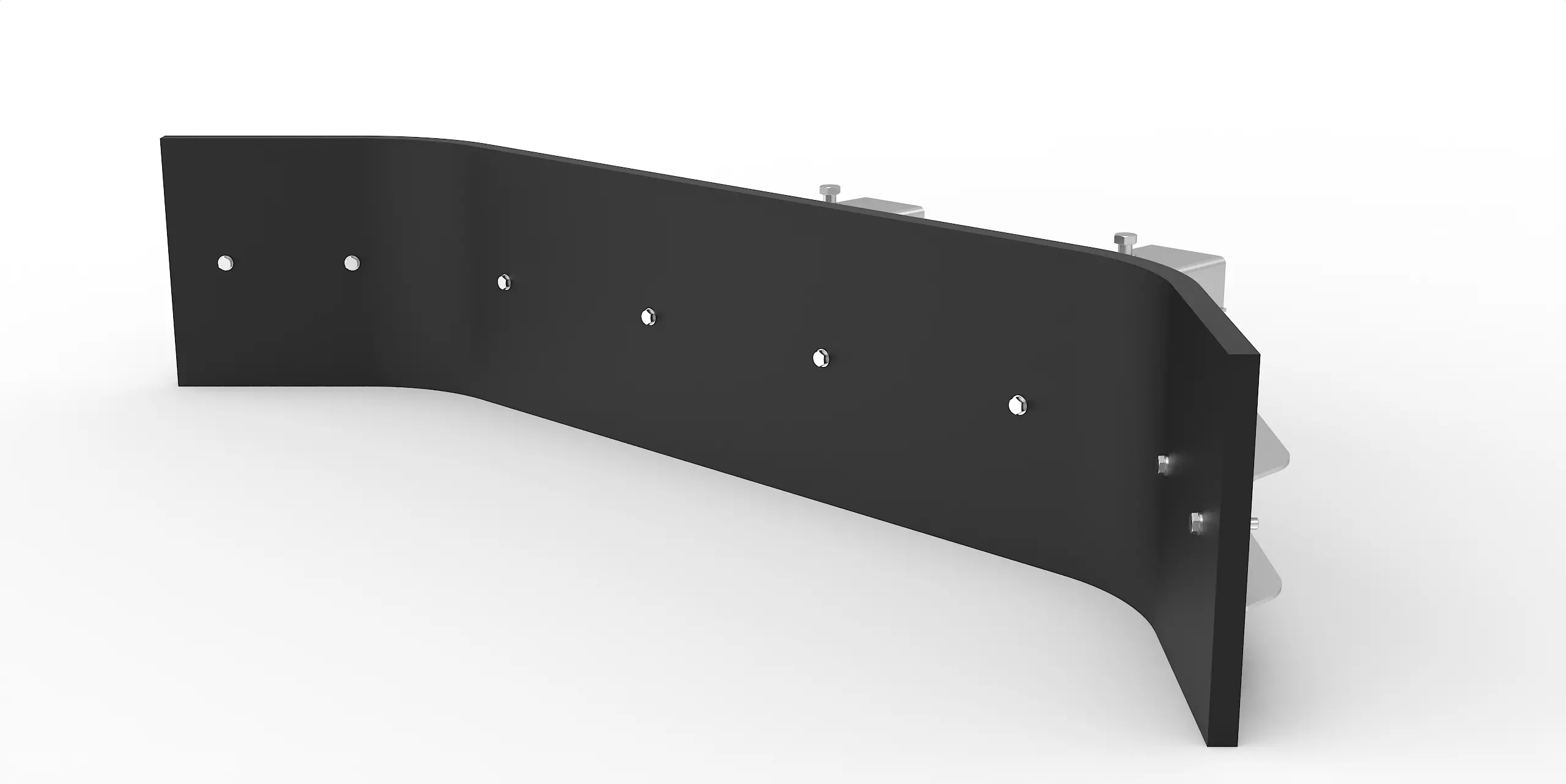 Schmutzschieber ecoLine mit Stapleraufnahme, verzinkt 2000 mm