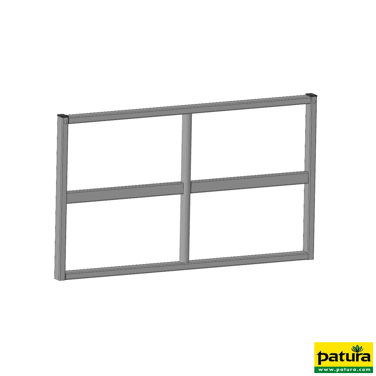 Rückwand offen, oben, Höhe 70 cm PATURA Kälberbox 1,20 m
