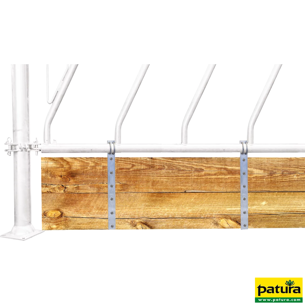 Barrenwandhalter für 2" Rohr (60,3 mm) für Holzbohlen