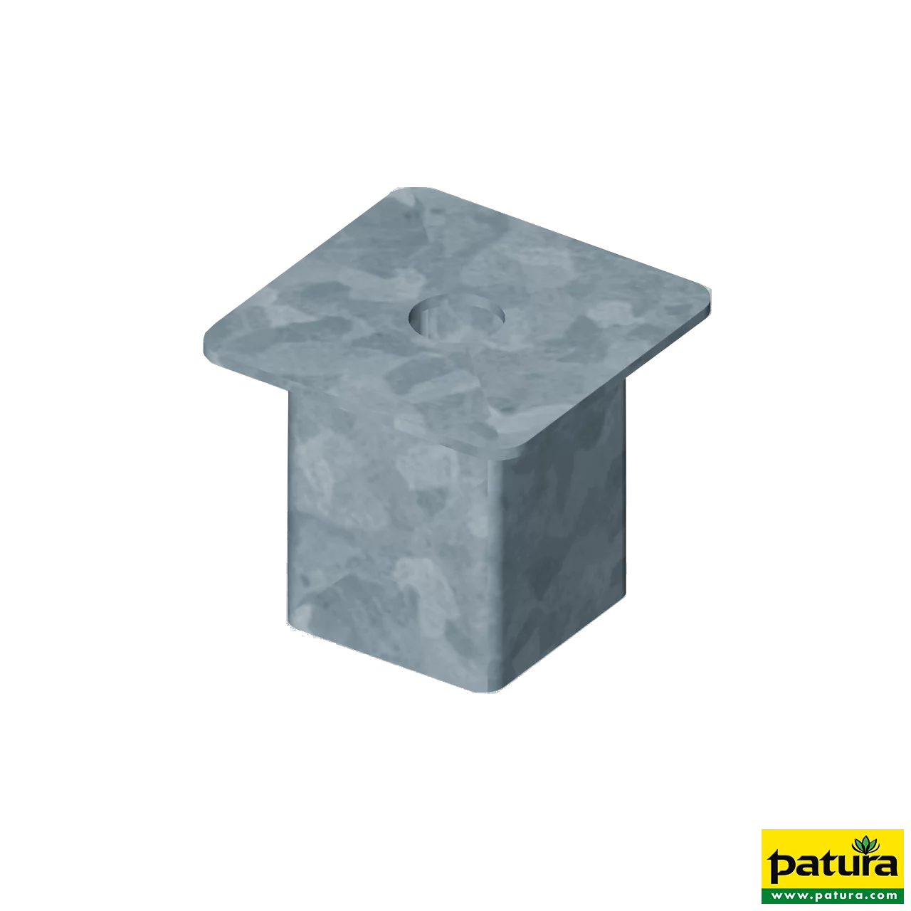 Abdeckung für Einbauhülse Quadrat 40 mm