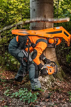 BaSt-Ing Rückenprotektor / Schutzausrüstung für die Holzernte VinZent