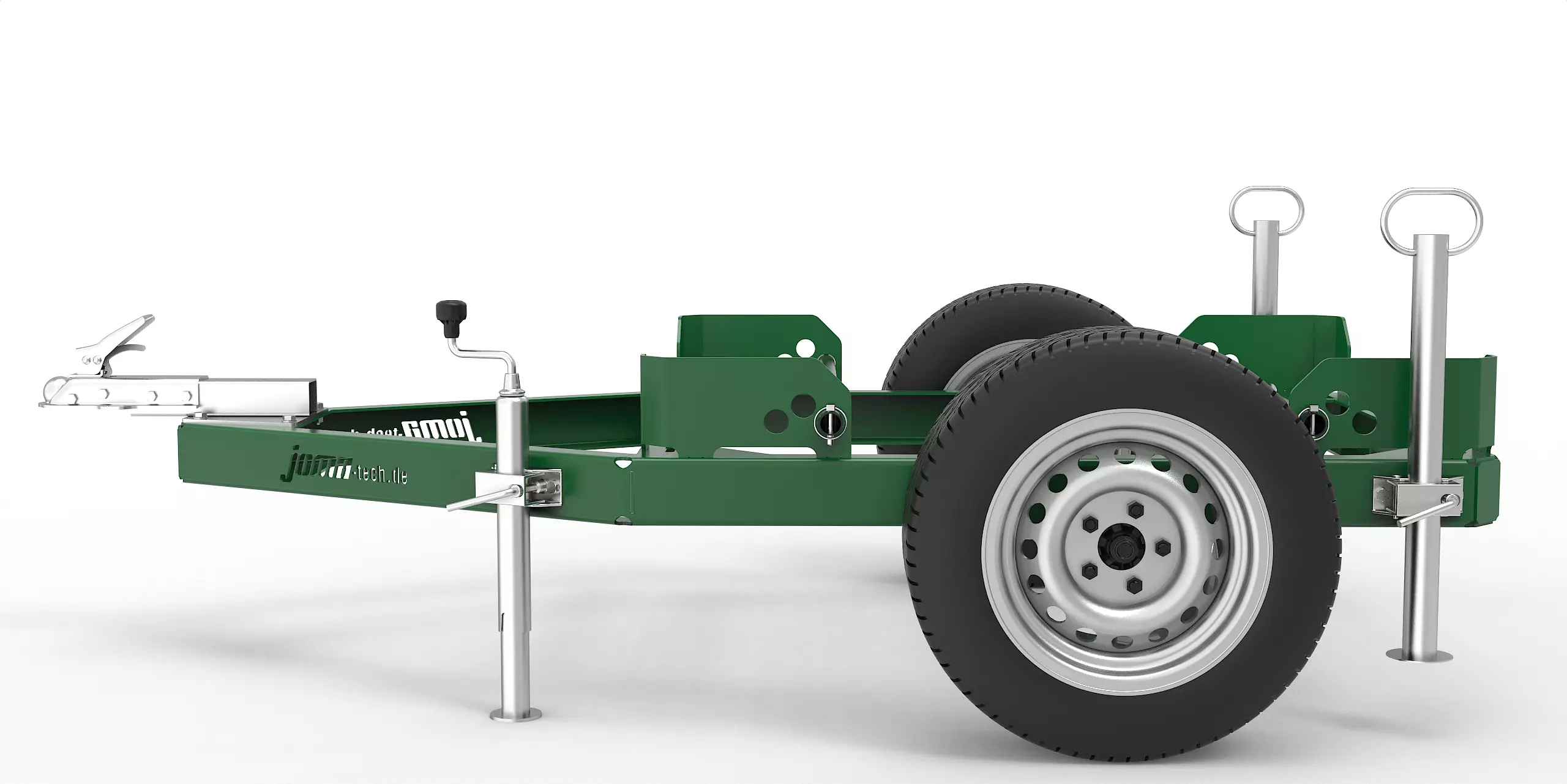 Anhänger für IBC Container 1000L mobile Weidetränke ohne IBC-Tank Anhänger ohne Zubehör