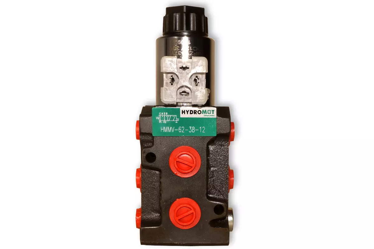 6/2-Wege-Hydraulikventil, G 3/8", 12 V DC