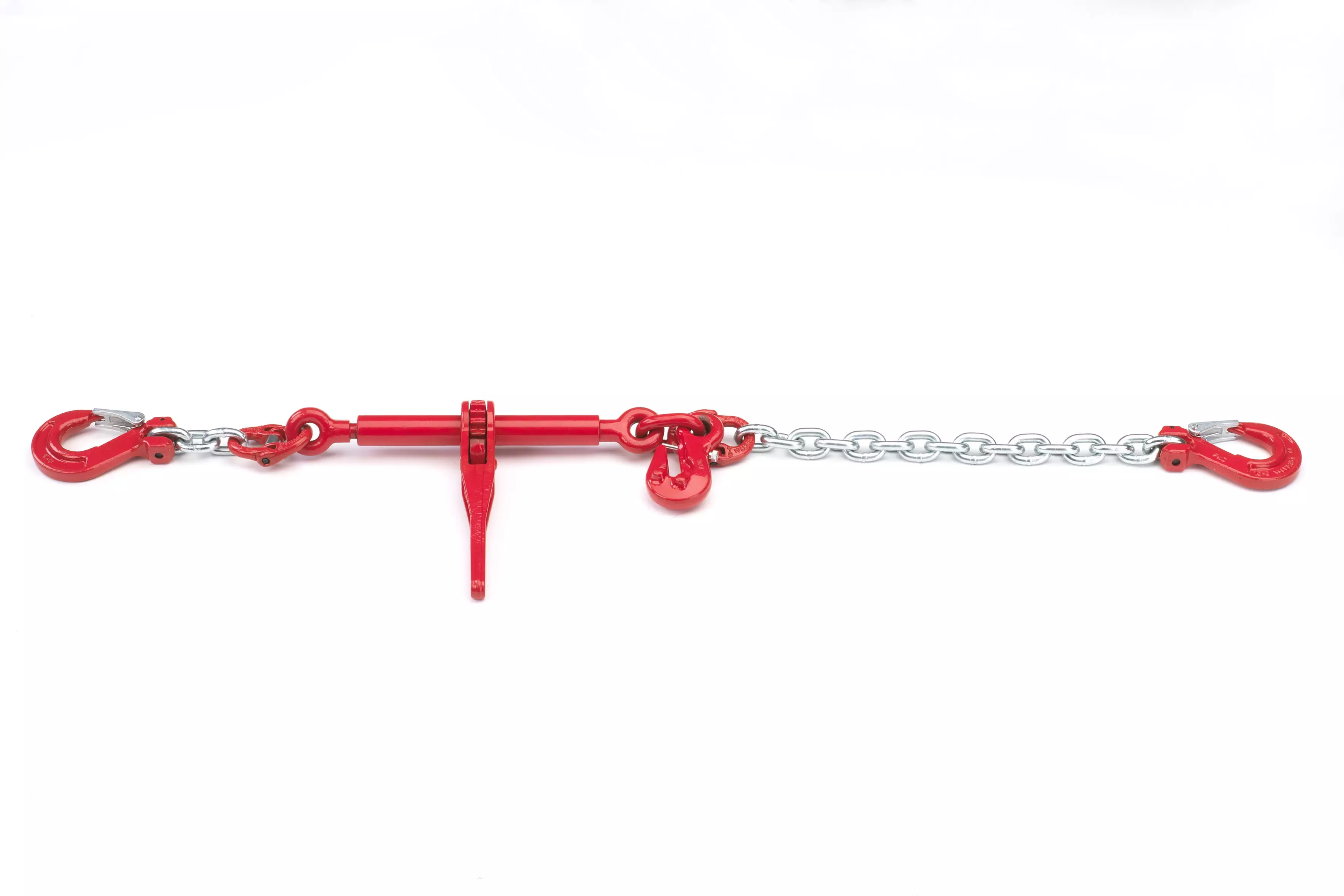 Zurrkette 8mm Ø GK8 einteilig mit integriertem Ratschenlastspanner - [ galvanisch verzinkt 1m ]