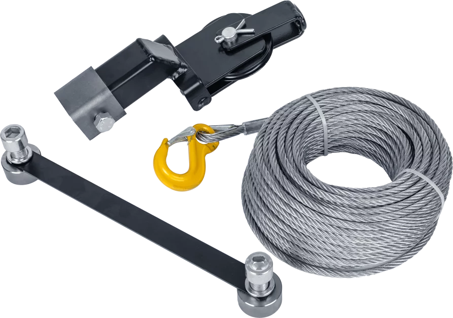 Kranseilwinde GRIFA 2200kg mit Umlenkrolle und 8mm Windenseil