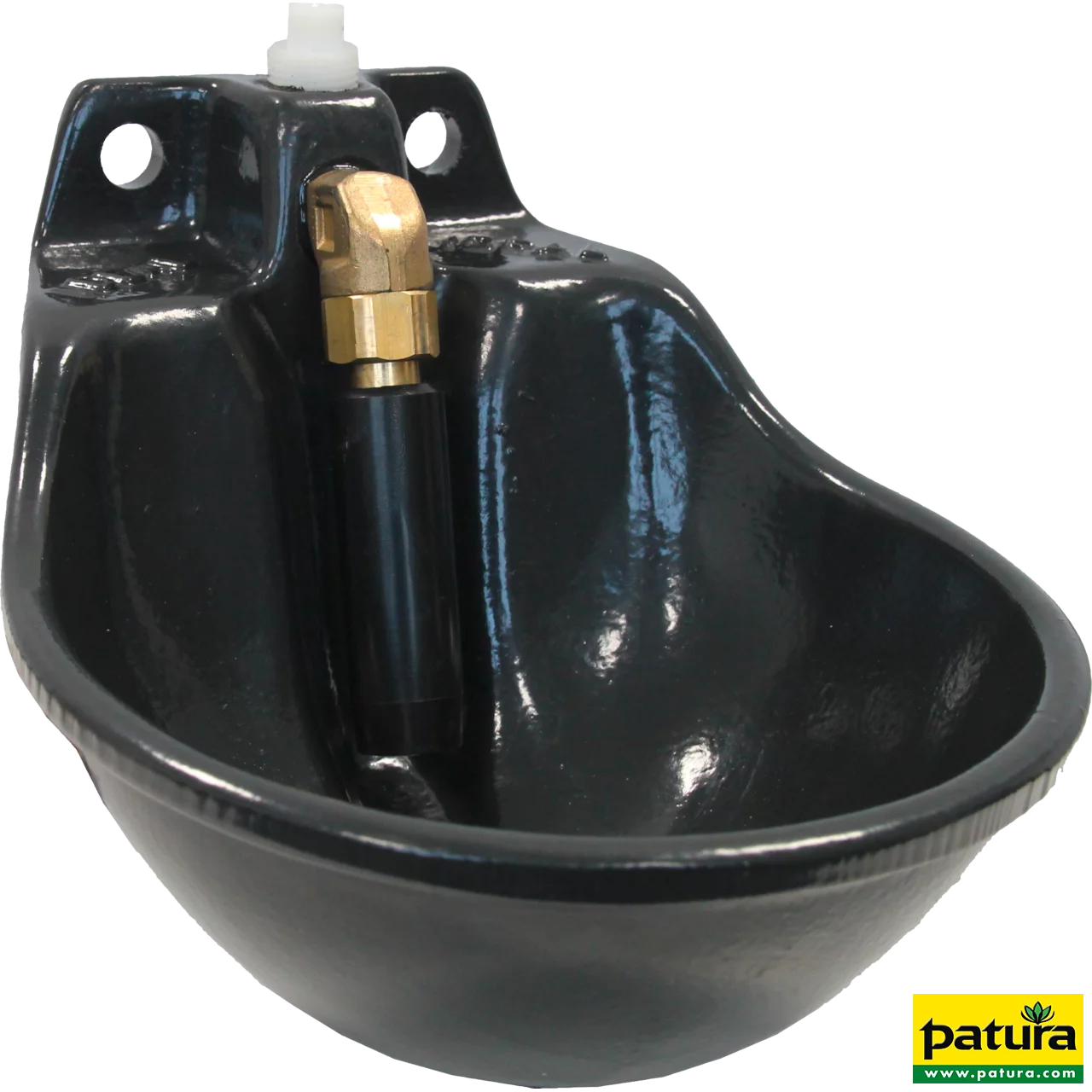 Rohrventil-Becken Mod. Ideal-K kunststoffbeschichtete Gussschale