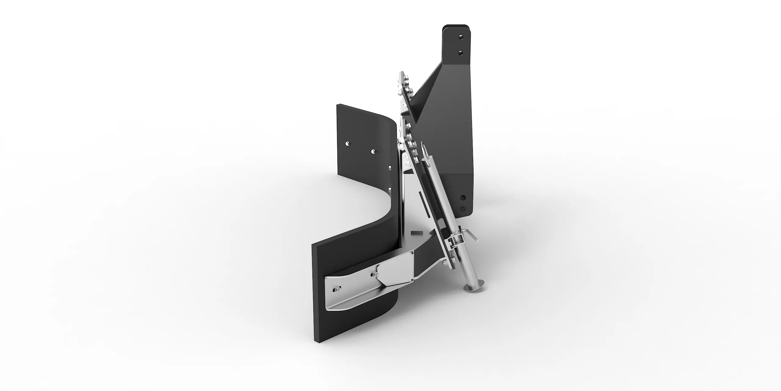 Schmutzschieber proLine mit Dreipunktadapter Kat. 1 in 2000 mm Arbeitsbreite