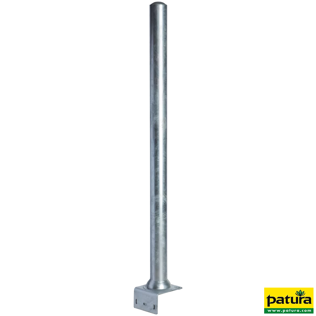 Pfosten d=102 mm, L=1.65 m mit abgewinkelter Bodenplatte