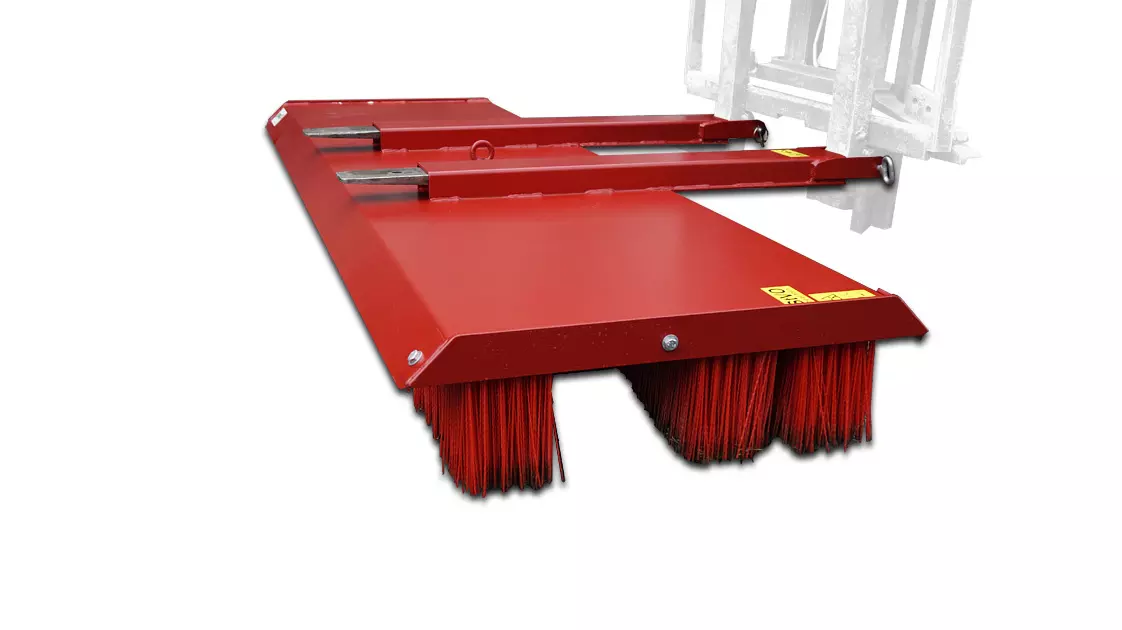 Blockbesen proLine, Anbaubesen, Staplerbesen - [ 2500mm Stapleraufnahme ]