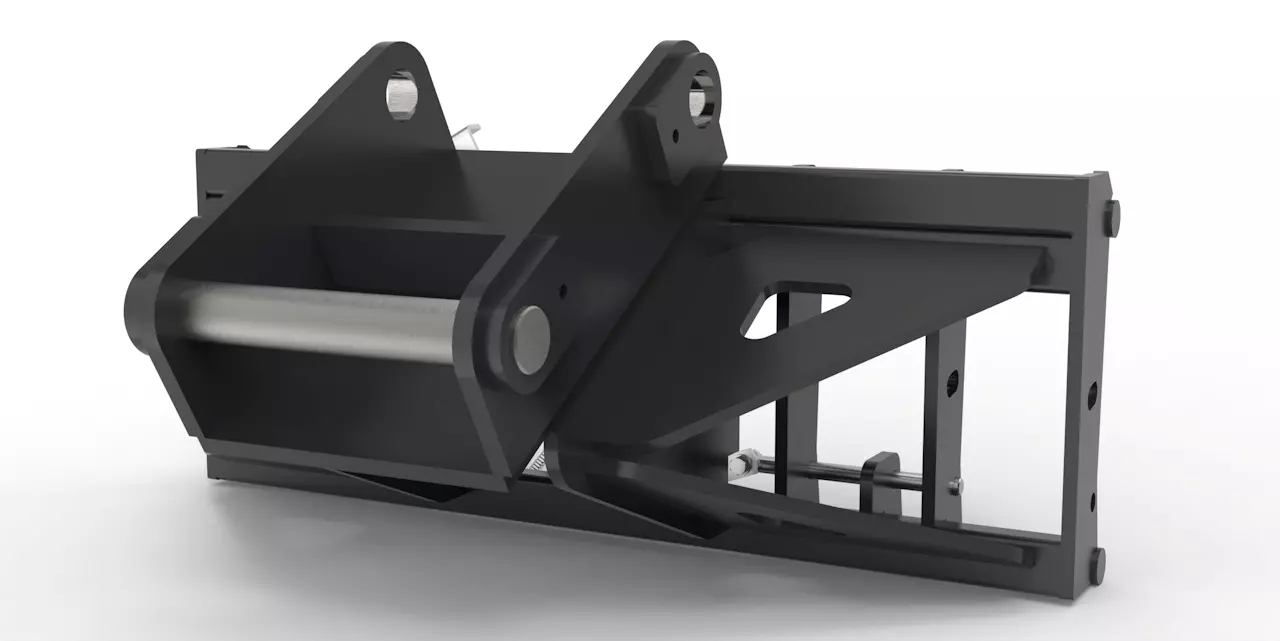 Adapter von Bagger auf Euroaufnahme, Euroadapter Liebherr SW33 mechanische Verriegelung