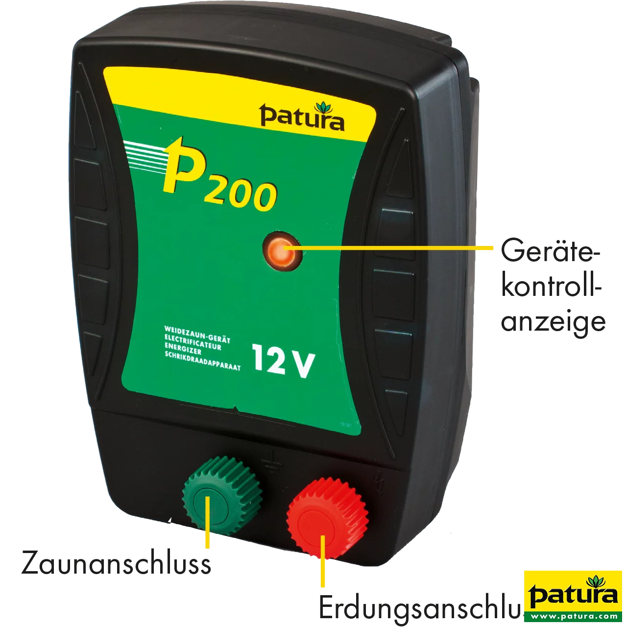 P200, Weidezaun-Gerät für 12 V Akku