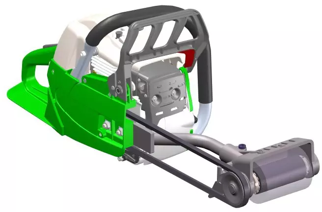 EDER Rundbürste (Stahl) ERB-A56 mit Antriebsmotor