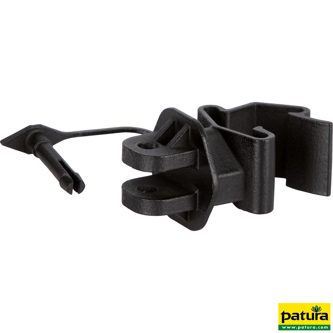Standard-Isolator mit Stift, schwarz, für T-Pfosten (Karton mit 500 Stück)