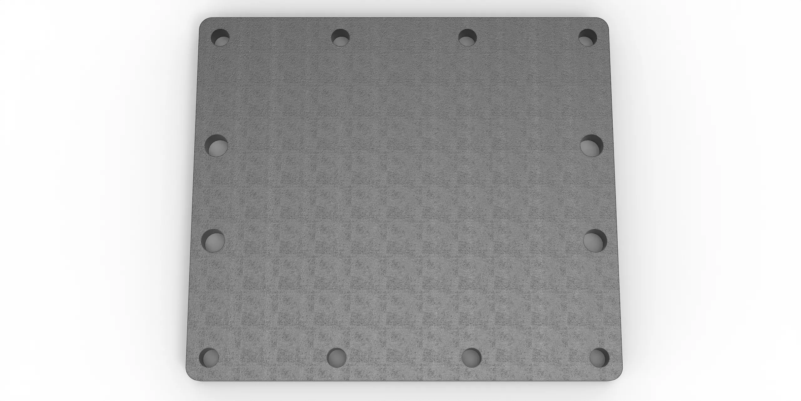 Grundplatte 478x420 t=25 4xd26 8xM24 - Gewinde