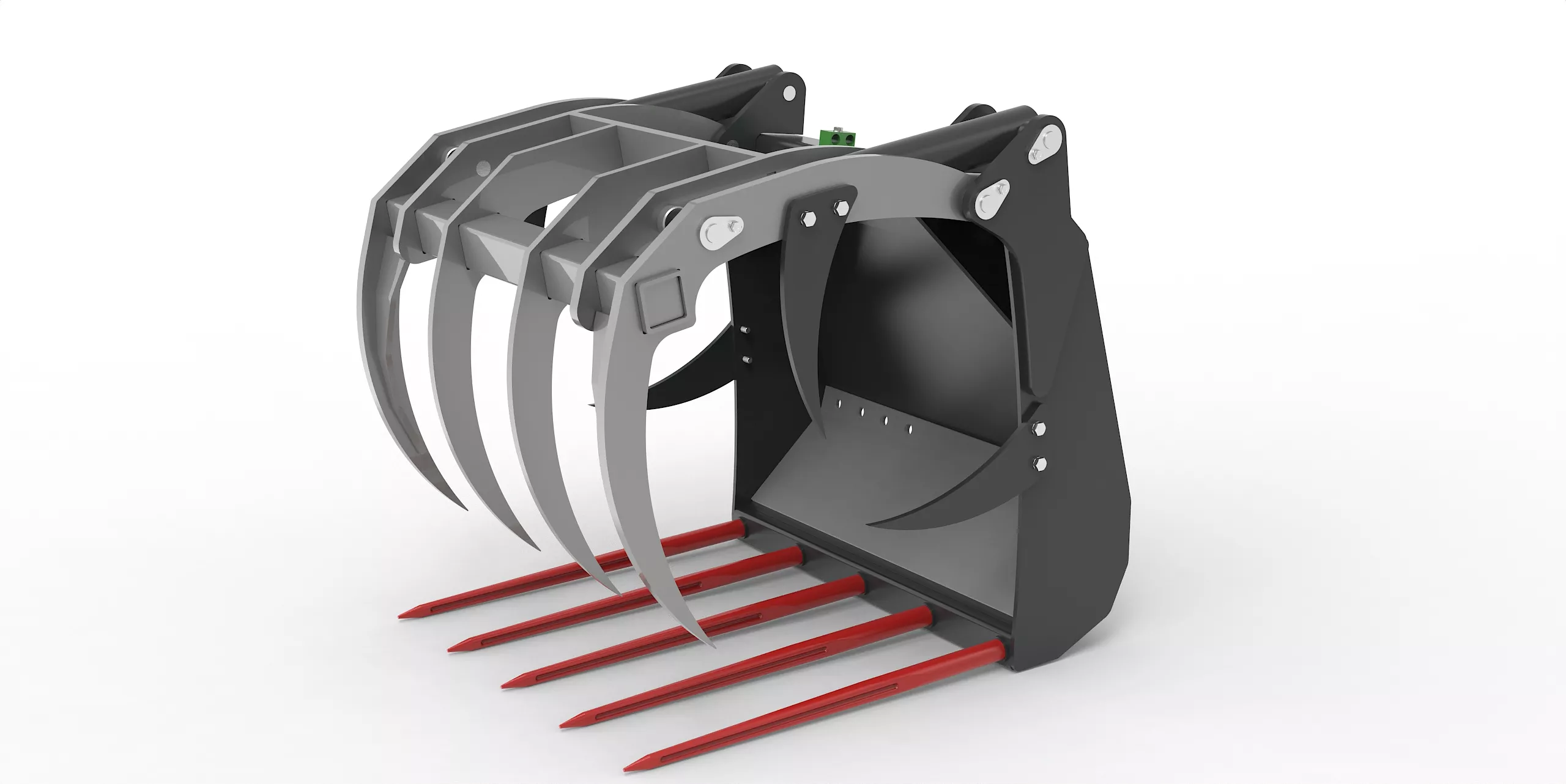 Kroko-Gebiss powerGrip mit Giant Aufnahme in 800 mm einteilig