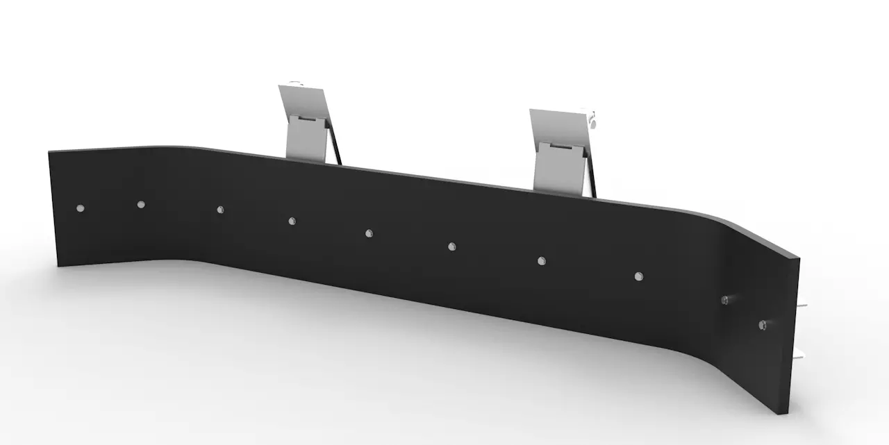 Schmutzschieber Joma-Tech mit Euroaufnahme, verzinkt 2550mm